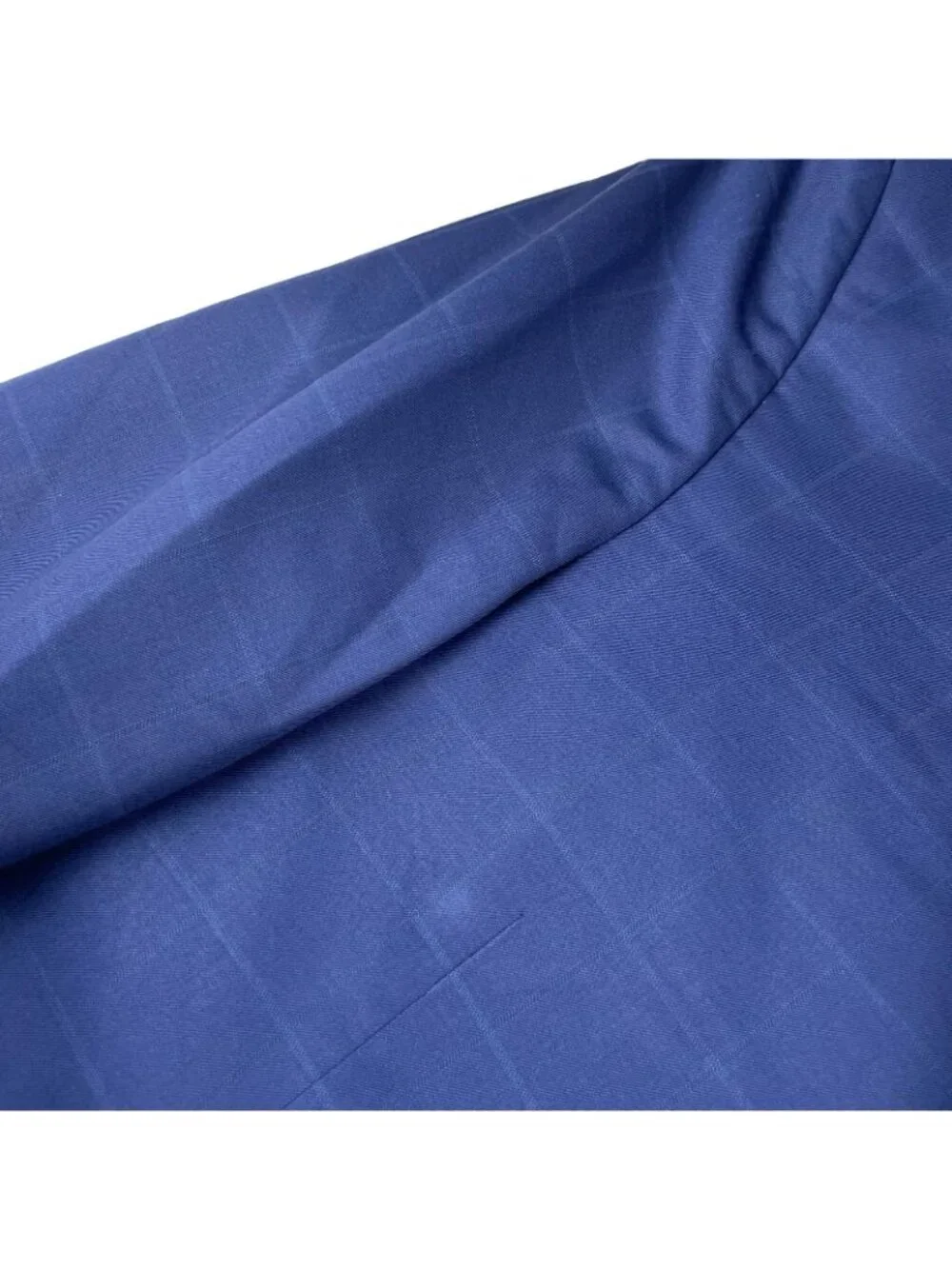 Peter Millar Men's 100% Wool 2-Button Blazer Jacket Blue Windowpane Plaid • 40R